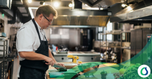 Preparación de restaurante para temporada alta de primavera